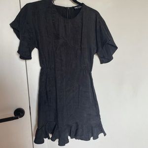 black zara mini dress